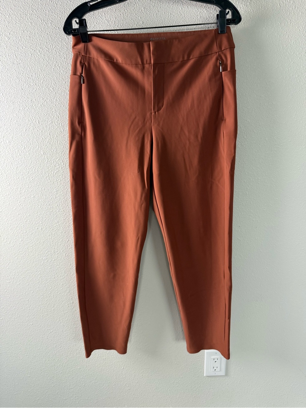 Athleta Stellar Trouser Pants Ancient Mahogany Brown Casual Women’s Size 10 - Picture 3 of 11